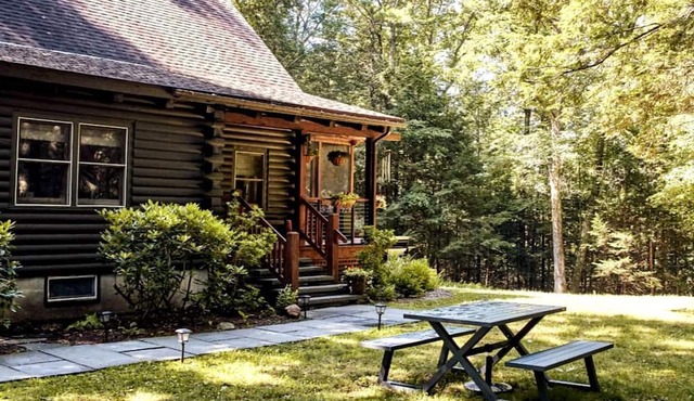 Modern, Cozy, Idyllic Log Cabin Secluded on 6 Serene Acres, Stone Ridge, New York