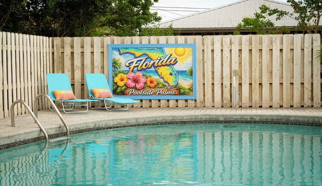 (Poolside Palms) Secluded Home with a private pool