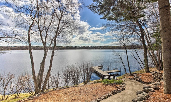Pequot Lakes Cabin | Brainerd Lakes Cabin on 2-Acres w/Dock & Fire Pit