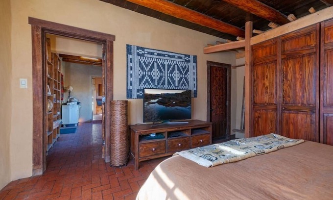 Historic Eastside House | Canyon Getaway- Courtyard -Canyon Rd & Plaza -1BR
