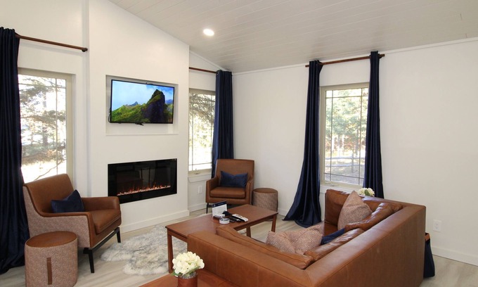 Angel Fire Cabin | Five cabins on same property, fire pit, BBQ grills, free sledding, A/C