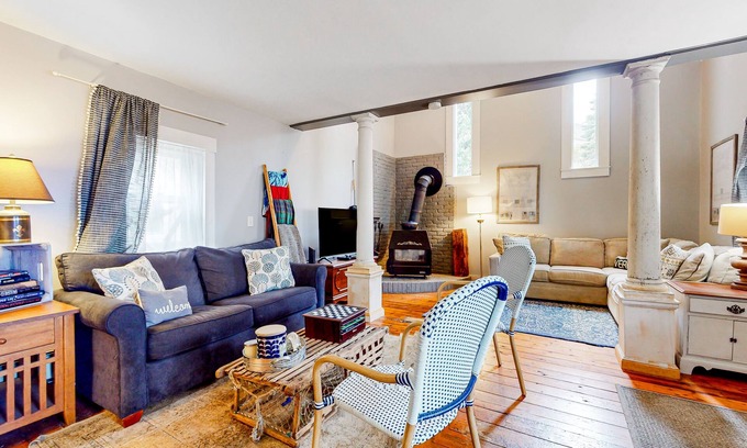 West Hartford House | Historical home overlooking the river, walk to the village & covered bridge