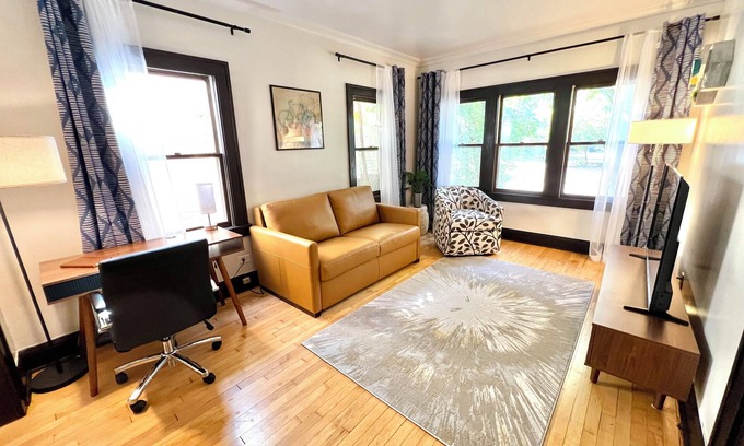 Hiawatha Apartment | Waterfalls and Walkability - Modern Amenities with Vintage Charm